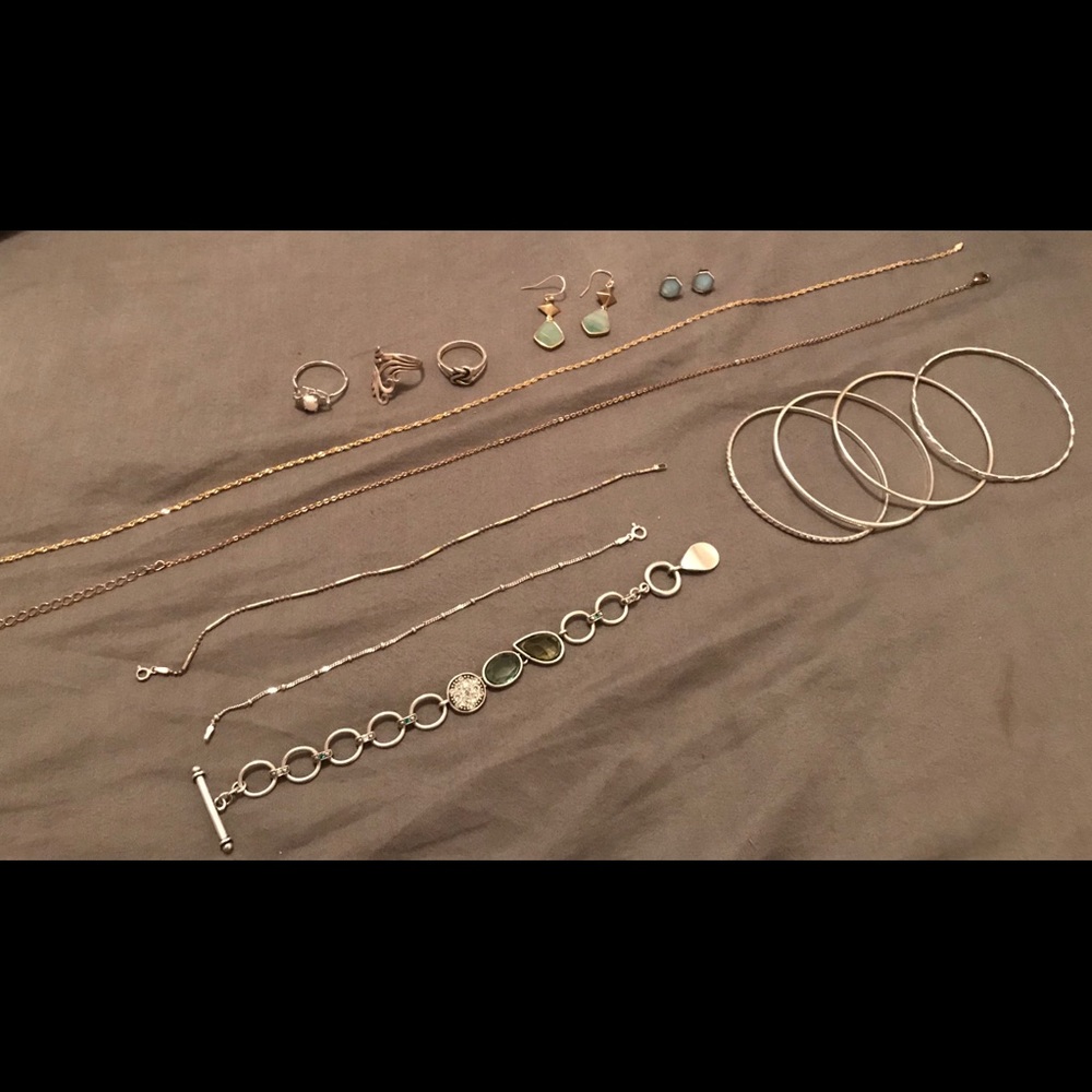 Gold and silver jewelry basics lot